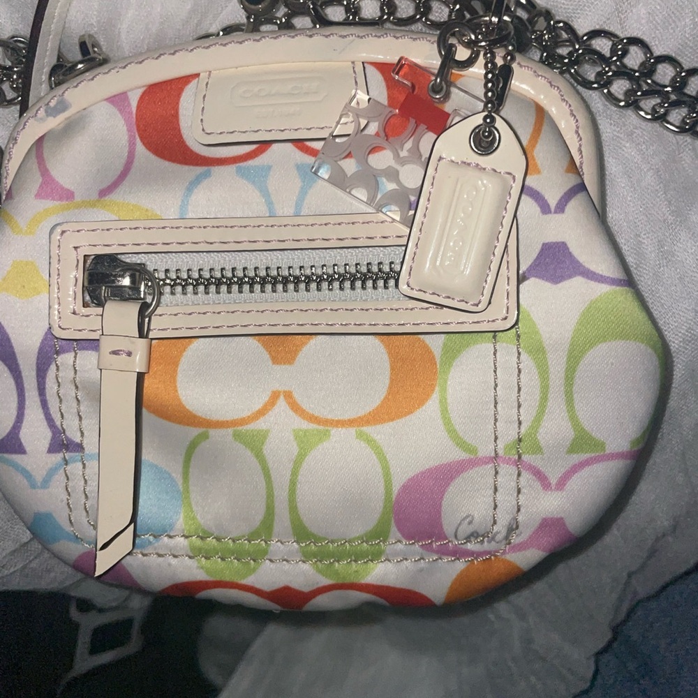 Coach Colorful Signature Mini Bag w/perfume hang tag- Collector's Piece - Picture 8 of 8